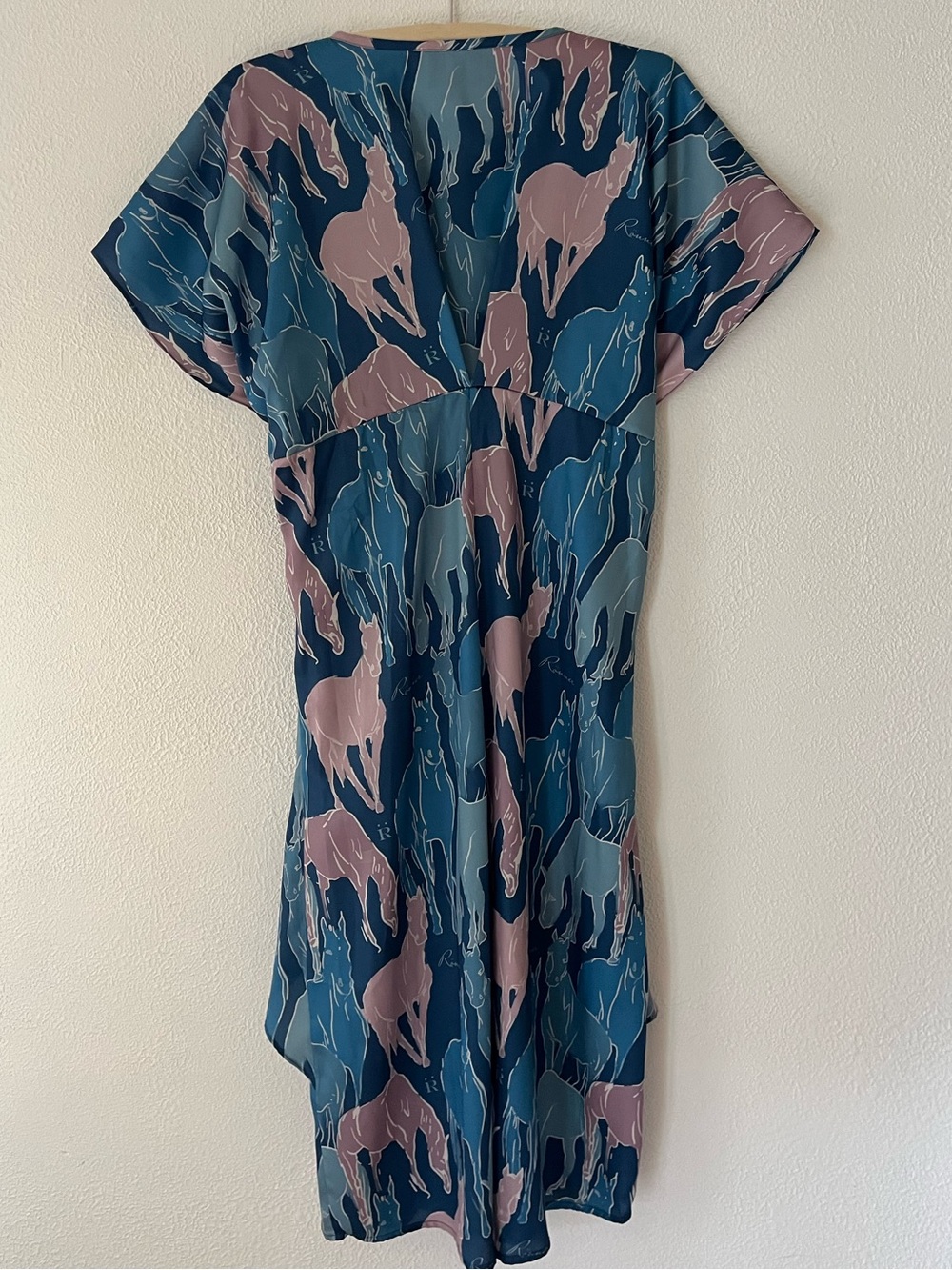 Ronner Design Horse Print Tie-Waist Dress - Picture 2 of 8